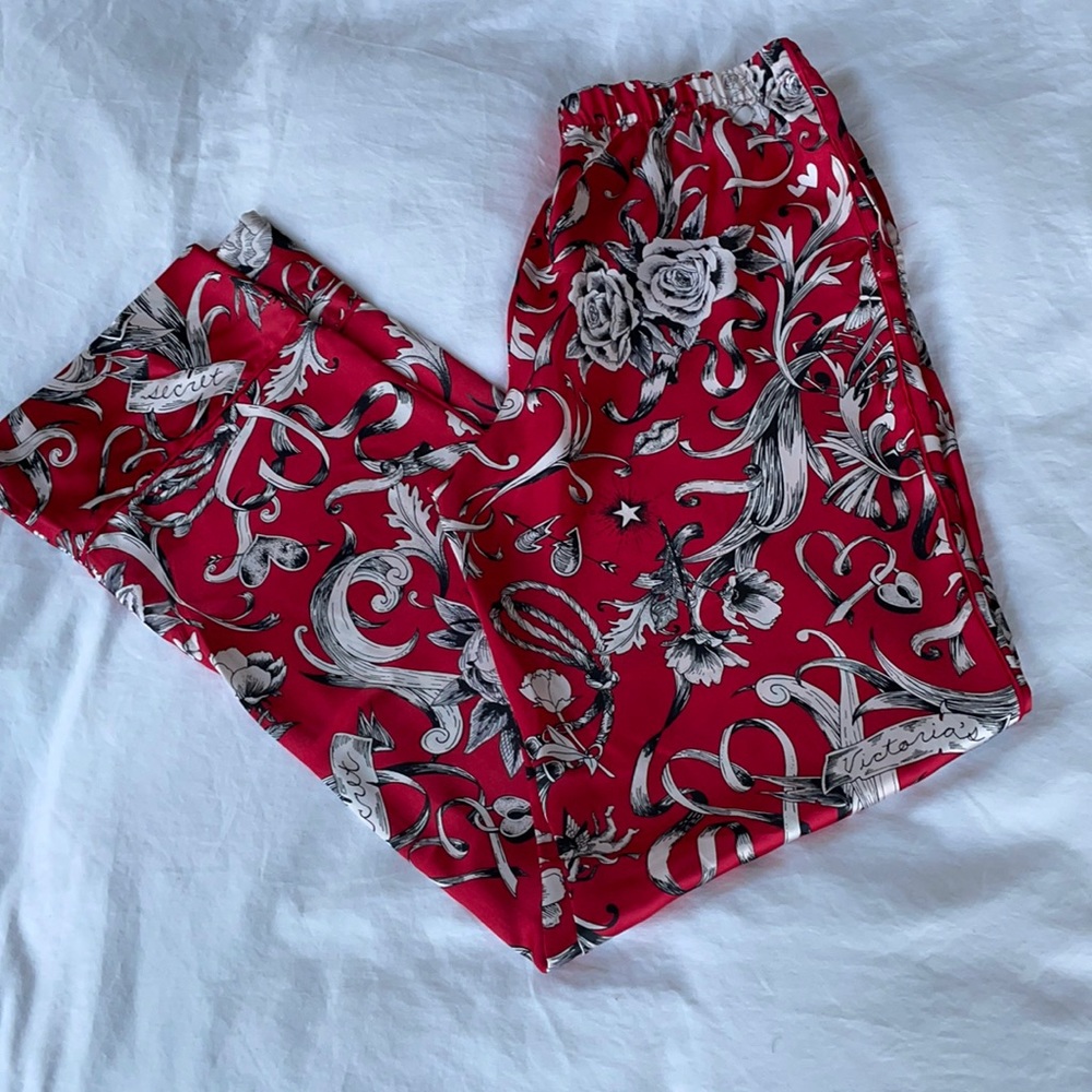 Victoria Secret Floral Satin Pajama Pants
